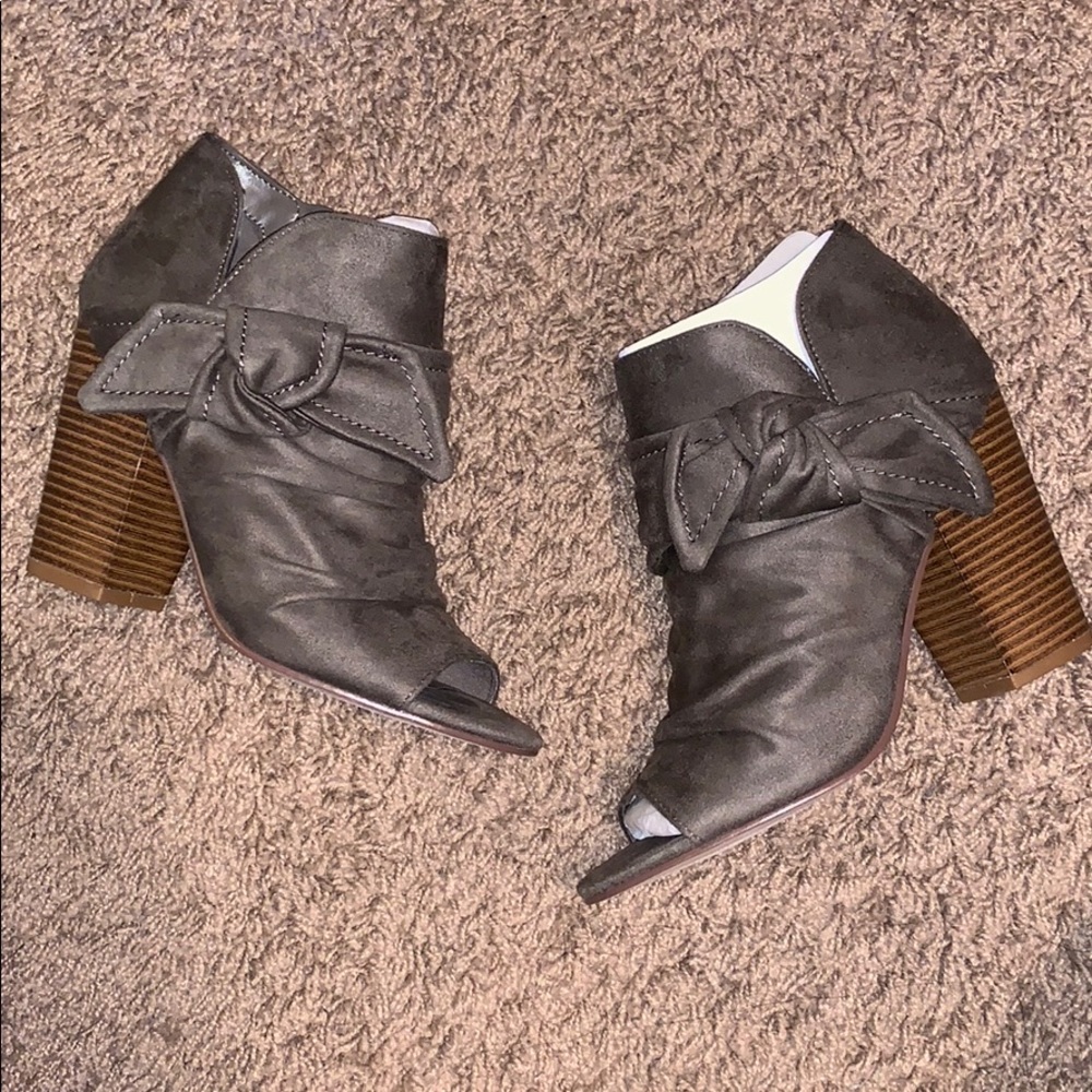 Grey booties